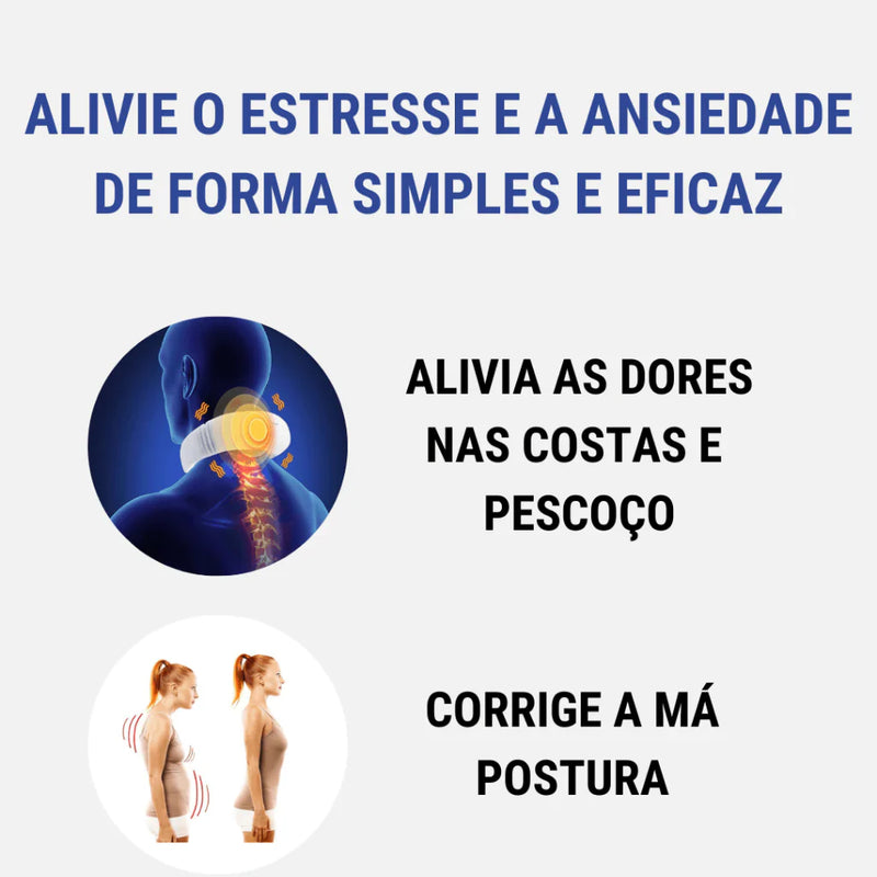 Massageador Elétrico Portátil de Pescoço - EasyNeck 6.9 Pro - com 6 modos e 9 níveis