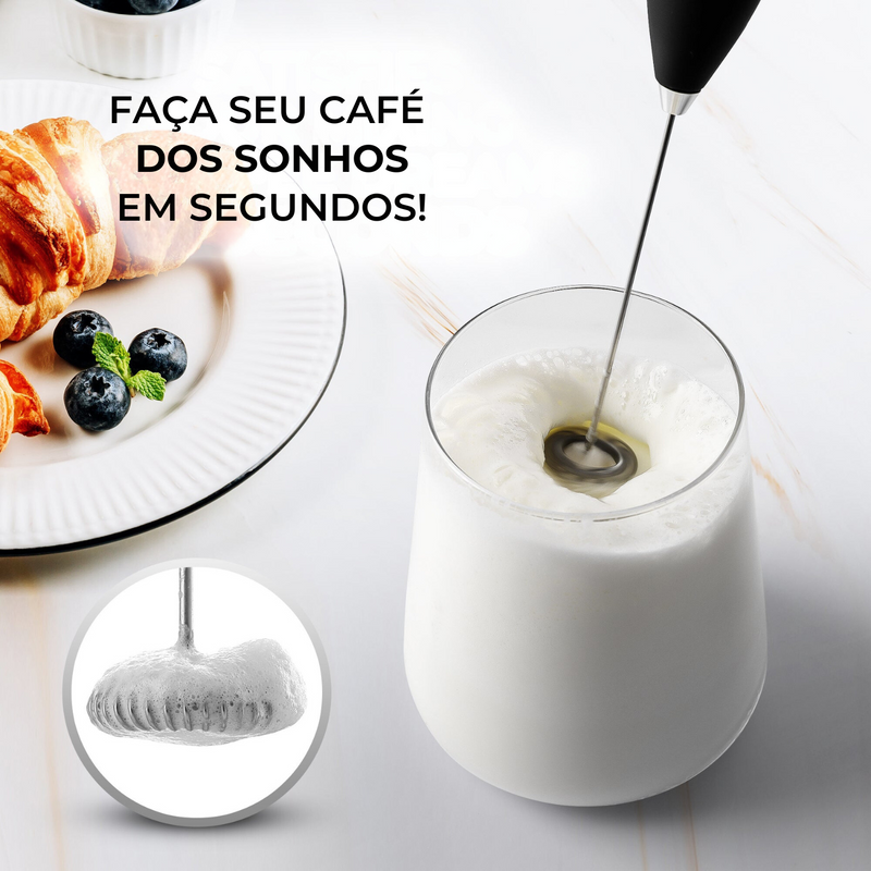 Mini Mixer Elétrico para Bebidas e Receitas