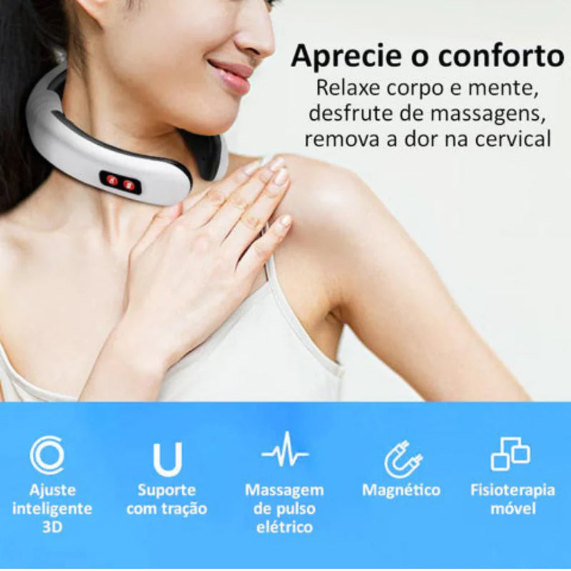 Massageador Elétrico Portátil de Pescoço - EasyNeck 6.9 Pro - com 6 modos e 9 níveis