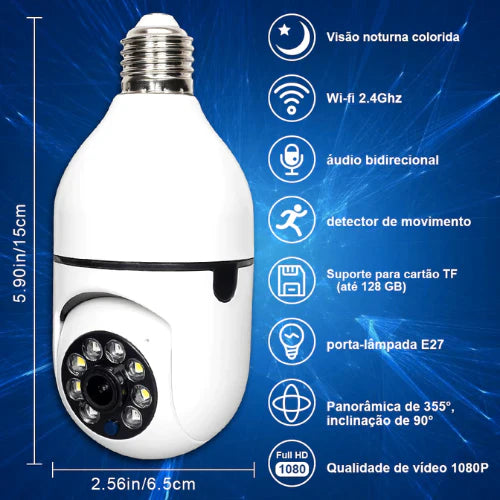 Câmera de Segurança  Eye 360 Pro - Full HD Wi-Fi  5G