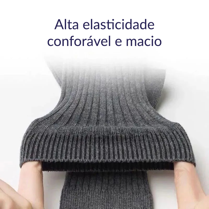 5 Pares de Meias de Algodão Puro